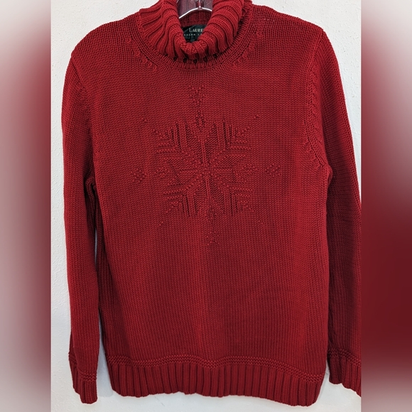 Lauren Ralph Lauren Snowflake Sweater size L - Picture 1 of 5
